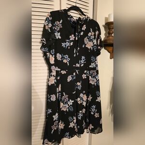 Torrid Floral Black Dress